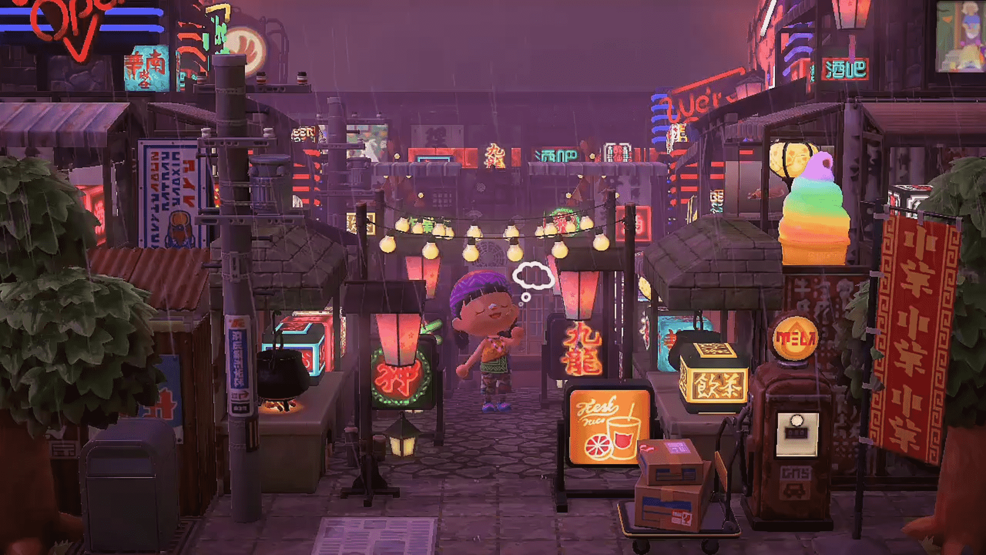 NO.80日式城市城镇小吃商业街